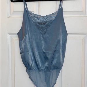 Lulus light blue Bodysuit. Size L. Never worn!